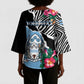 Personalized Botswana Independence Day Kimono Sleeve Blouse Coat Of Arms Devils Claw