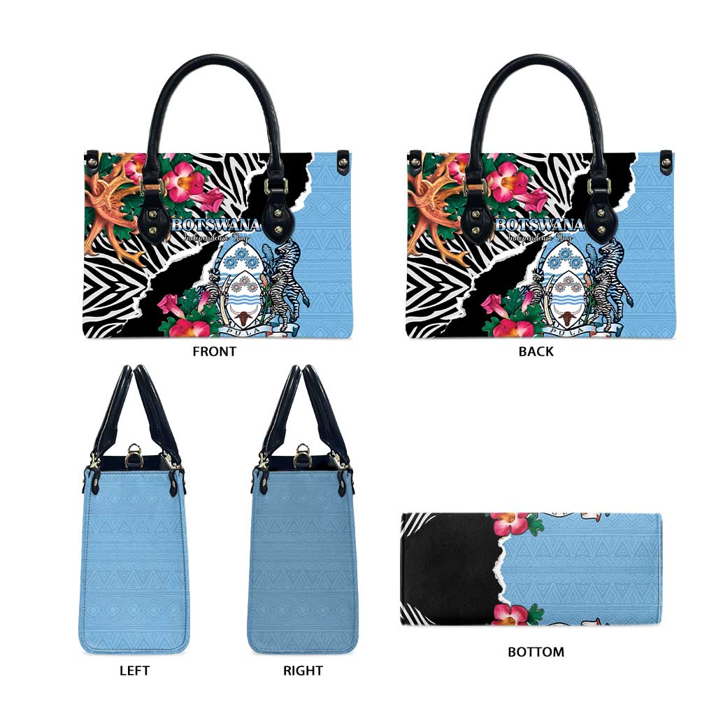 Botswana Independence Day Leather Bag Coat Of Arms Devils Claw