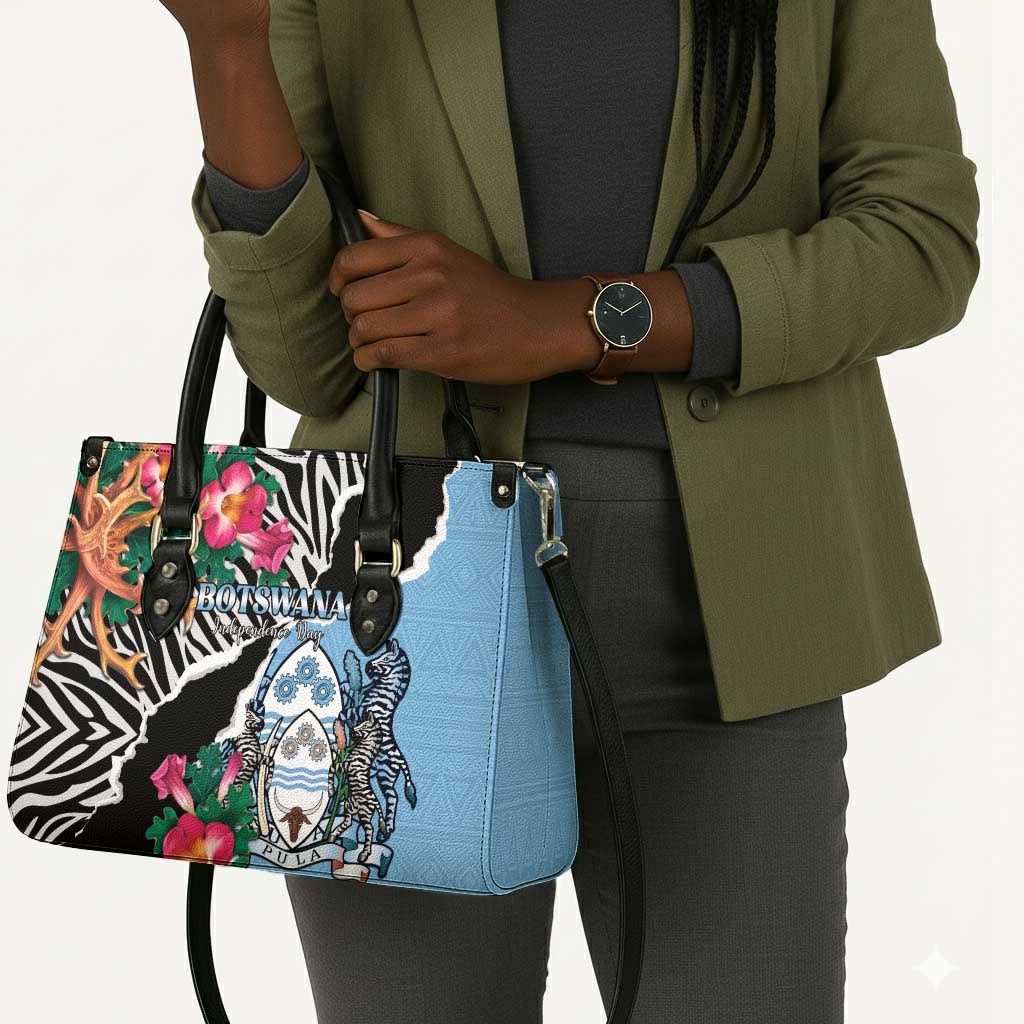 Botswana Independence Day Leather Bag Coat Of Arms Devils Claw