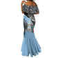 Personalized Botswana Independence Day Mermaid Dress Kalahari Devils Claw Zebra With Arican Pattern - African Pride