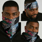 Botswana Independence Day Neck Gaiter Kalahari Devils Claw Zebra Arican Pattern LT15
