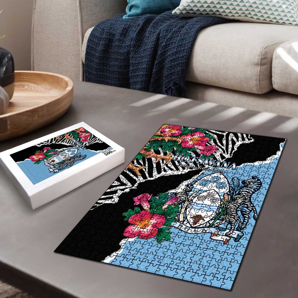 Botswana Independence Day Puzzle Coat Of Arms Devils Claw