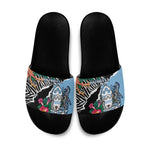 Botswana Independence Day Slide Sandals Coat Of Arms Devils Claw