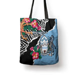 Botswana Independence Day Tote Bag Coat Of Arms Devils Claw
