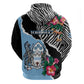 Personalized Botswana Independence Day Zip Hoodie Kalahari Devils Claw Zebra With Arican Pattern - African Pride