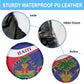 Haiti Neg Marron Spare Tire Cover Ayiti Map - Hibiscus Polynesian Pattern - African Pride