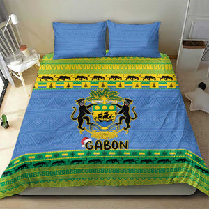 Afro Gabon Christmas Bedding Set Coat Of Arm Mix African Pattern