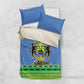 Afro Gabon Christmas Bedding Set Coat Of Arm Mix African Pattern