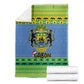 Afro Gabon Christmas Blanket Coat Of Arm Mix African Pattern