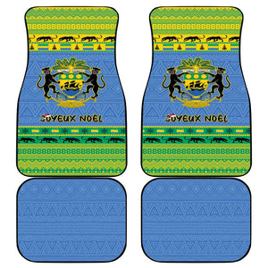 Afro Gabon Christmas Car Mats Coat Of Arm Mix African Pattern