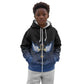 Personalised Egyptian Ankh Kid Hoodie Egypt Hieroglyphs Pattern