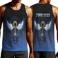 Personalised Egyptian Ankh Men Tank Top Egypt Hieroglyphs Pattern