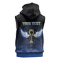 Personalised Egyptian Ankh Sleeveless Hoodie Egypt Hieroglyphs Pattern - African Pride
