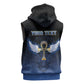 Personalised Egyptian Ankh Sleeveless Zip Hoodie Egypt Hieroglyphs Pattern - African Pride