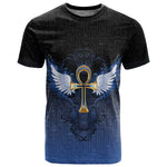 Personalised Egyptian Ankh T shirt Egypt Hieroglyphs Pattern