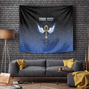 Personalised Egyptian Ankh Tapestry Egypt Hieroglyphs Pattern