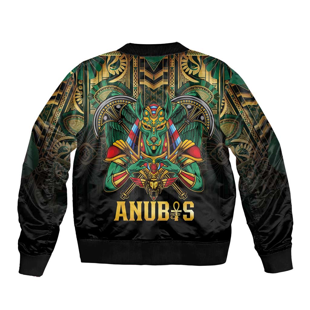 Ancient Egypt Bomber Jacket Anubis Egyptian