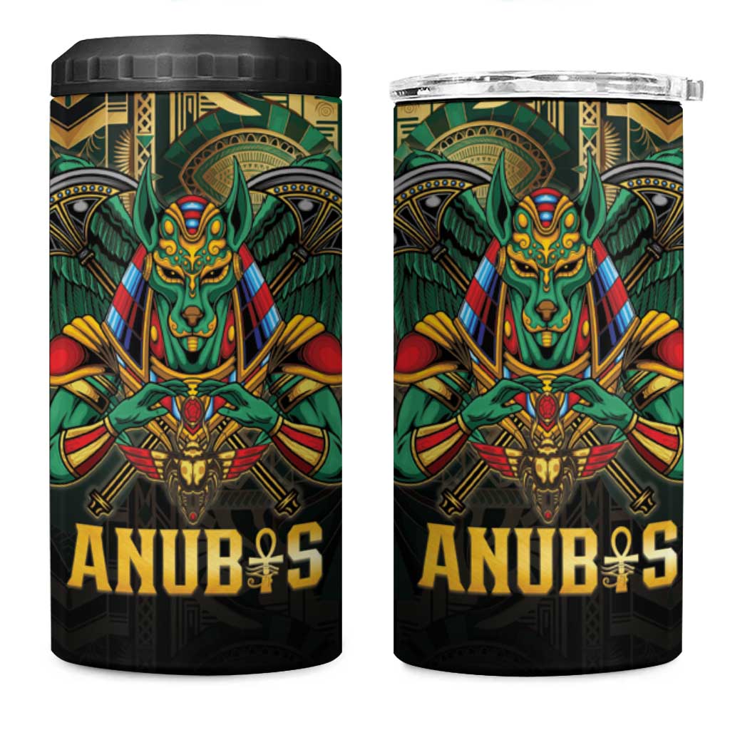 Ancient Egypt 4 in 1 Can Cooler Tumbler Anubis Egyptian