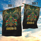 Ancient Egypt Garden Flag Anubis Egyptian