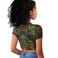 Ancient Egypt Raglan Cropped T shirt Anubis Egyptian