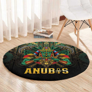 Ancient Egypt Round Carpet Anubis Egyptian