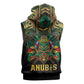 Ancient Egypt Sleeveless Hoodie Anubis Egyptian - African Pride