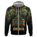 Ancient Egypt Zip Hoodie Anubis Egyptian