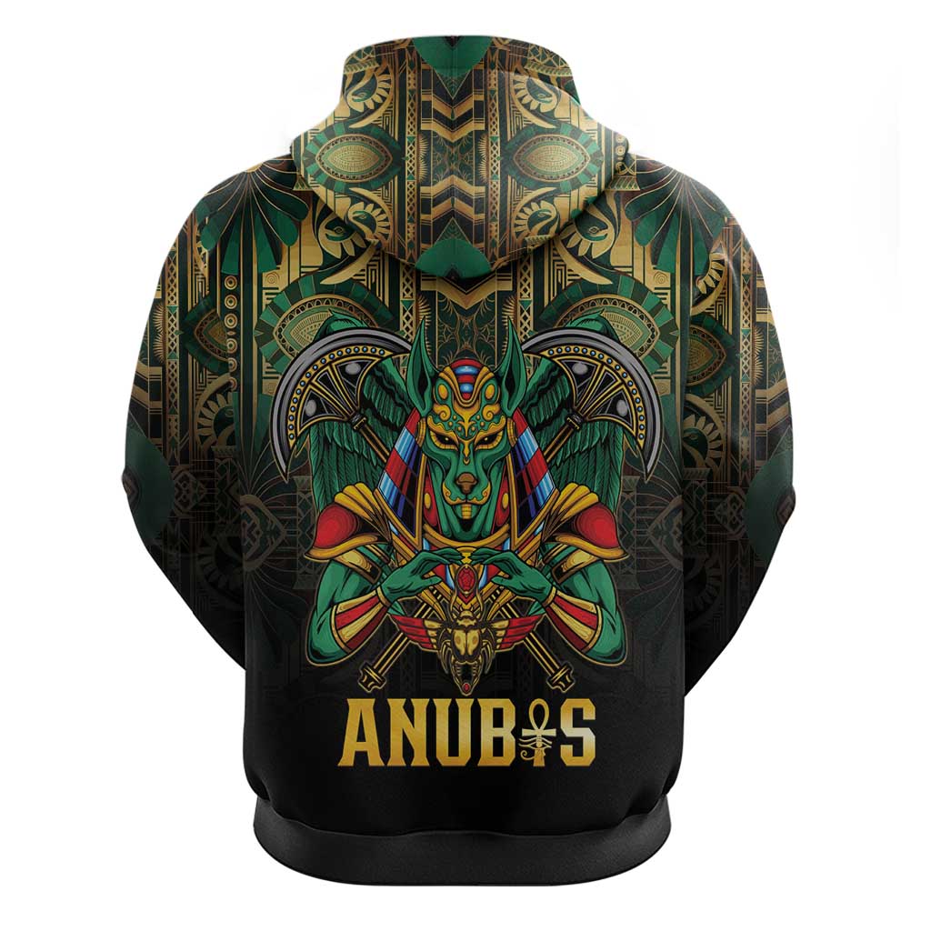 Ancient Egypt Zip Hoodie Anubis Egyptian