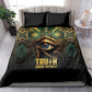 Egypt Eye of Horus Bedding Set Golden Ancient Egypt Pattern
