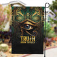 Egypt Eye of Horus Garden Flag Golden Ancient Egypt Pattern