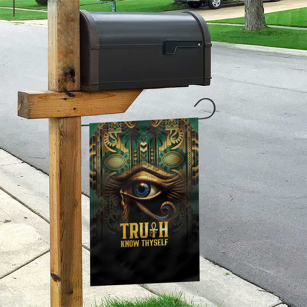 Egypt Eye of Horus Garden Flag Golden Ancient Egypt Pattern