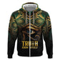 Egypt Eye of Horus Hoodie Golden Ancient Egypt Pattern