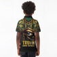 Egypt Eye of Horus Kid Polo Shirt Golden Ancient Egypt Pattern