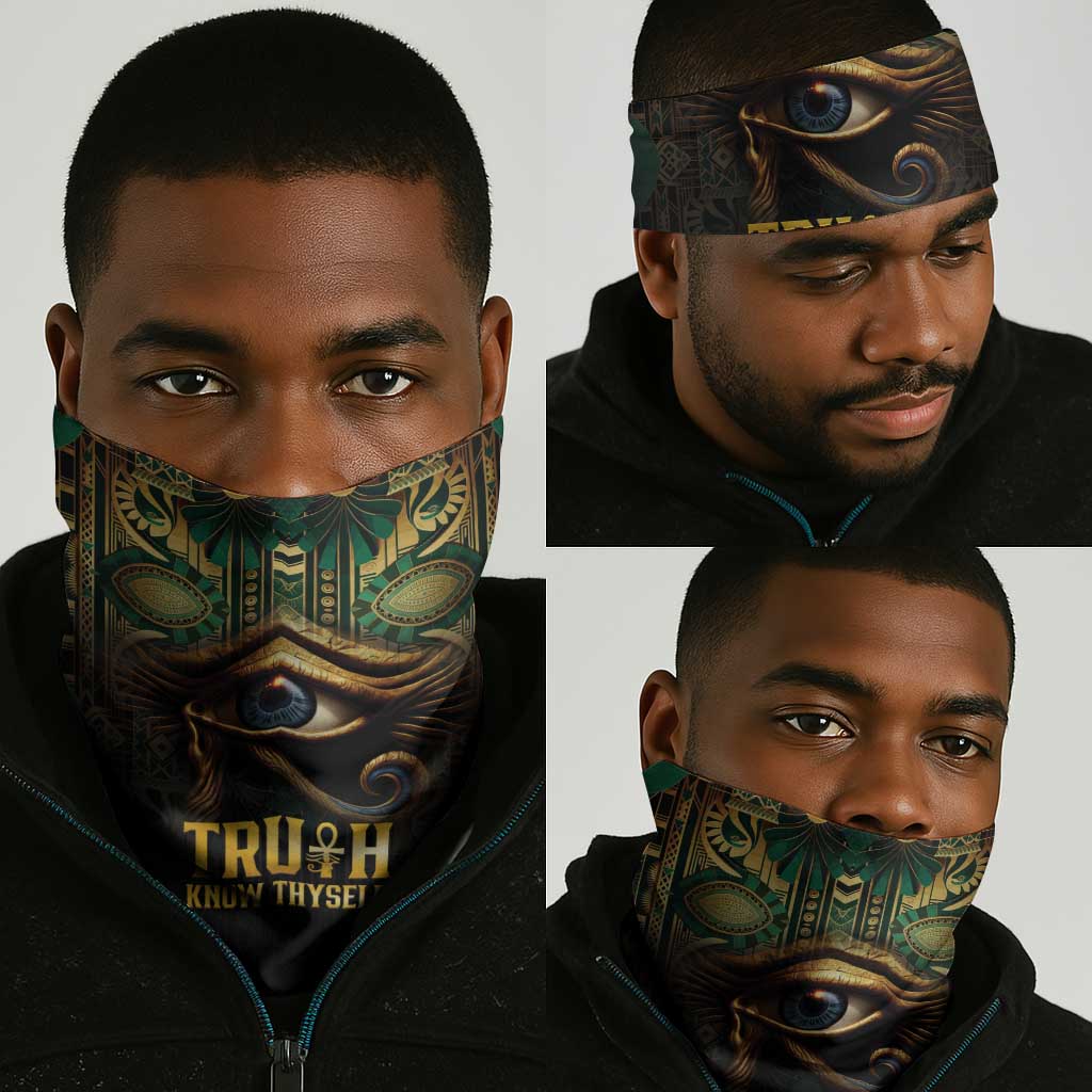 Egypt Eye of Horus Neck Gaiter Golden Ancient Egypt Pattern LT15