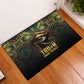 Egypt Eye of Horus Rubber Doormat Golden Ancient Egypt Pattern