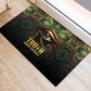 Egypt Eye of Horus Rubber Doormat Golden Ancient Egypt Pattern