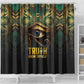 Egypt Eye of Horus Shower Curtain Golden Ancient Egypt Pattern
