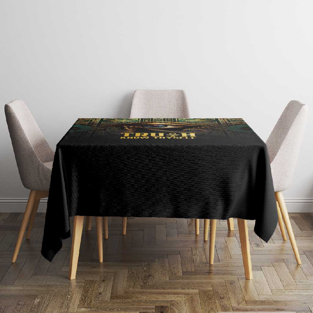 Egypt Eye of Horus Tablecloth Golden Ancient Egypt Pattern