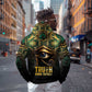 Egypt Eye of Horus Zip Hoodie Golden Ancient Egypt Pattern