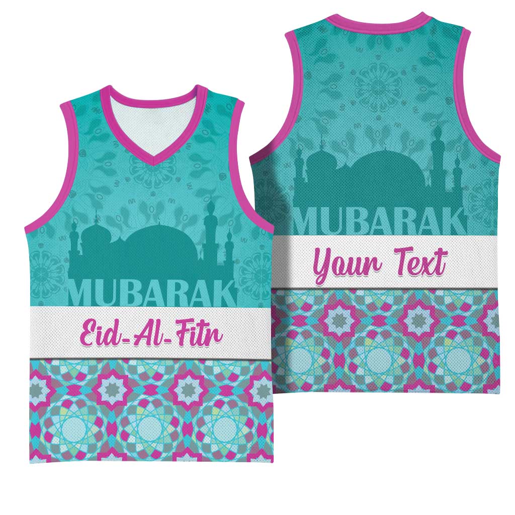 Personalised Eid al-Fitr Basketball Jersey Eid Mubarak LT15
