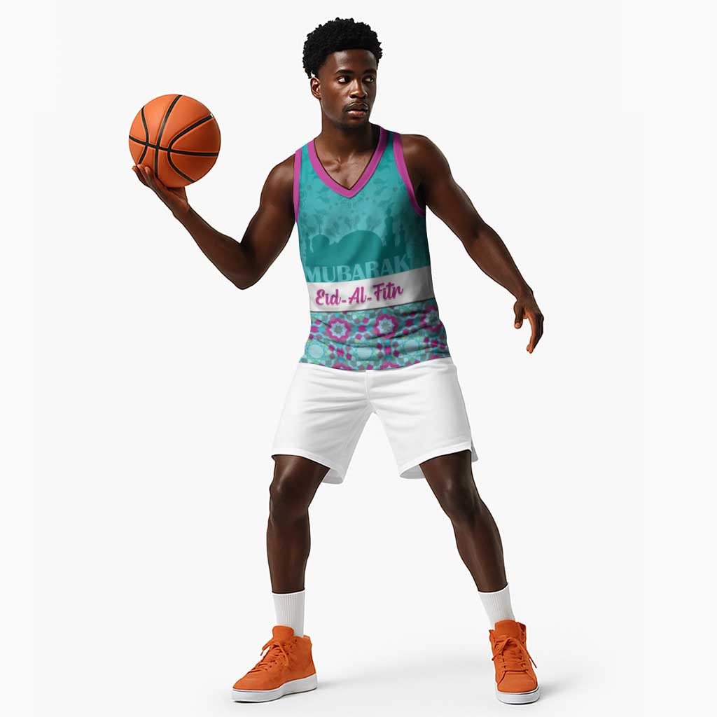 Personalised Eid al-Fitr Basketball Jersey Eid Mubarak LT15