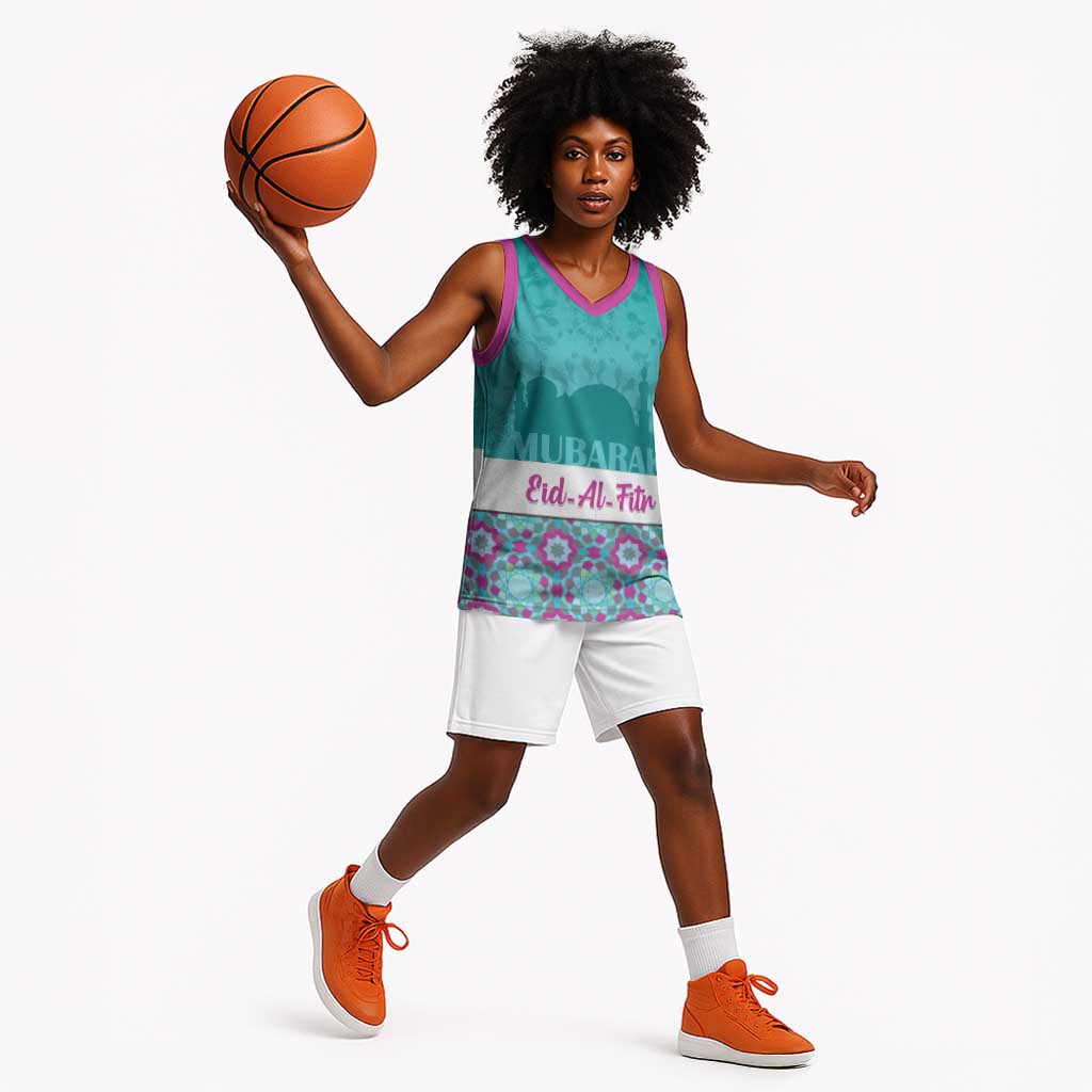 Personalised Eid al-Fitr Basketball Jersey Eid Mubarak LT15