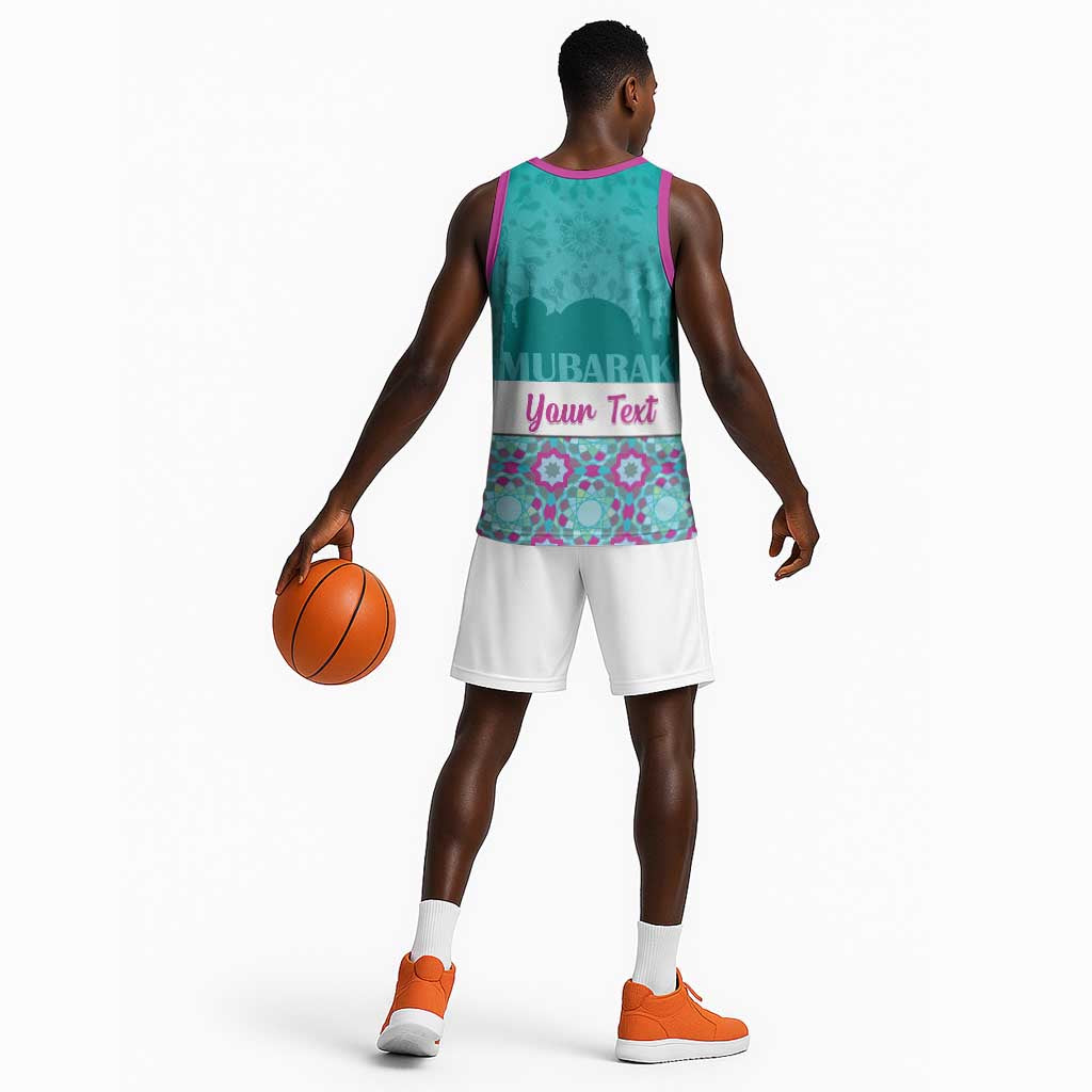 Personalised Eid al-Fitr Basketball Jersey Eid Mubarak LT15