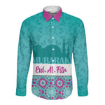 Personalised Eid al-Fitr Long Sleeve Button Shirt Eid Mubarak