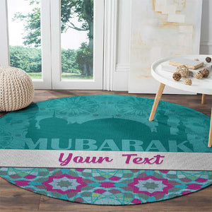 Personalised Eid al-Fitr Round Carpet Eid Mubarak