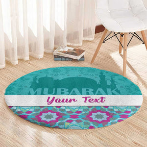 Personalised Eid al-Fitr Round Carpet Eid Mubarak