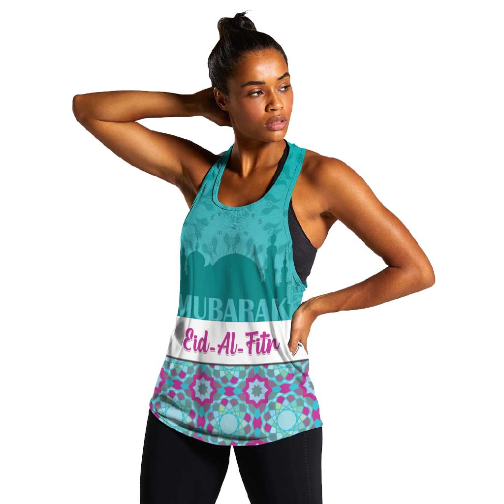 Personalised Eid al-Fitr Women Racerback Tank Eid Mubarak