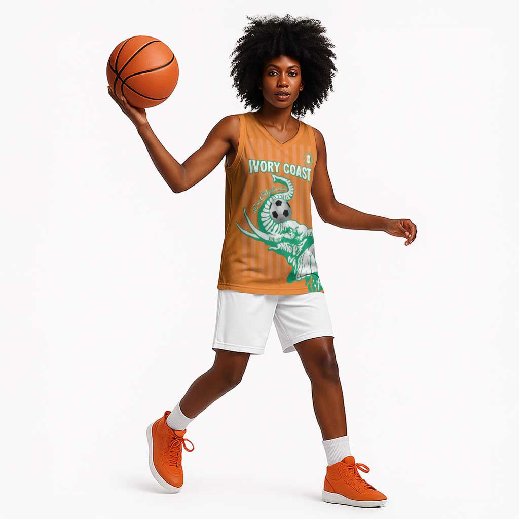 Custom Cote dIvoire Football Basketball Jersey Les Elephants LT15