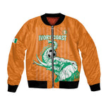Custom Cote dIvoire Football Bomber Jacket Les Elephants