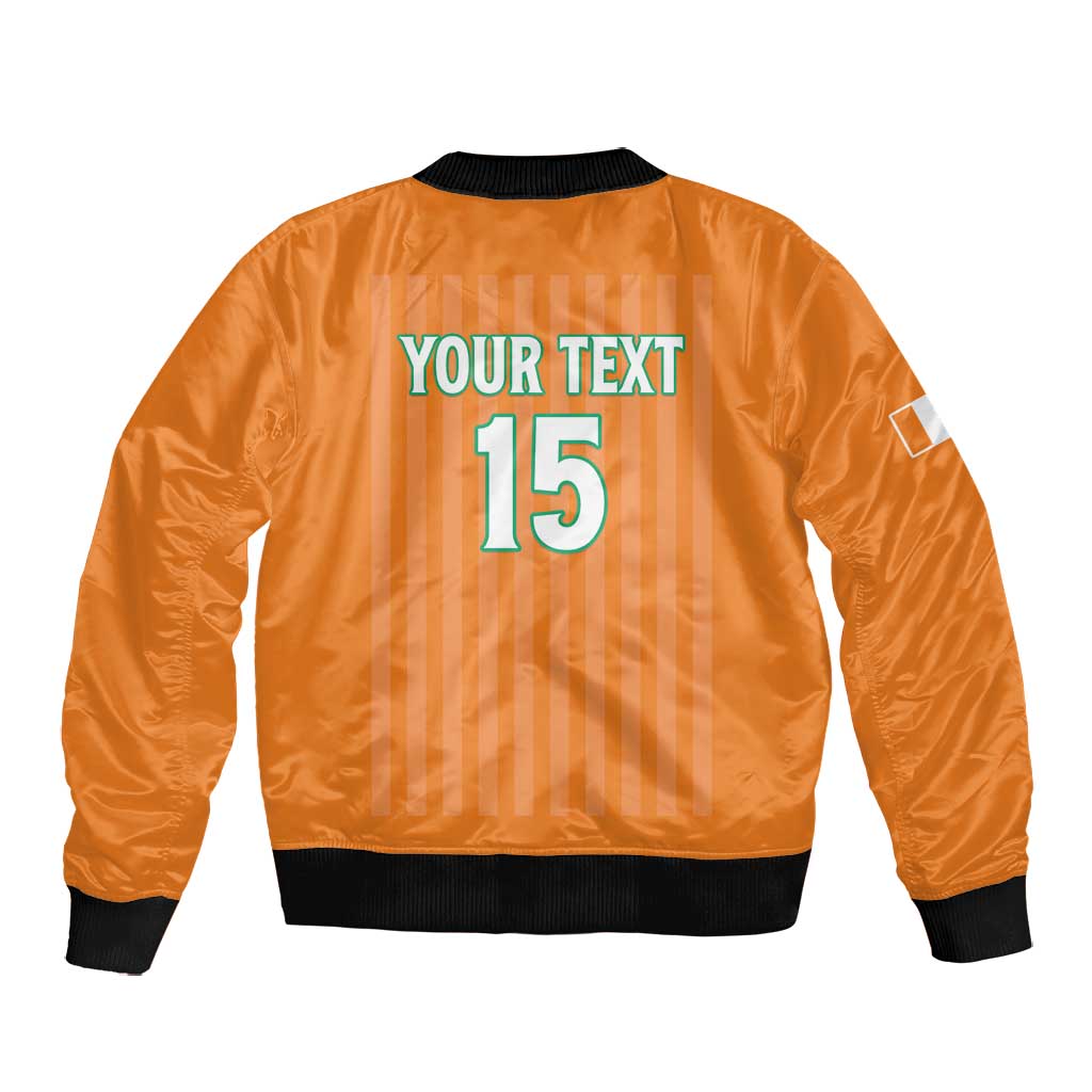 Custom Cote dIvoire Football Bomber Jacket Les Elephants